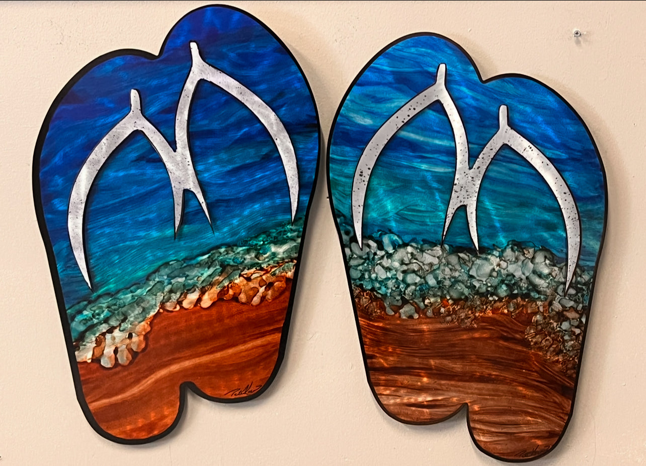 Flip Flop day Pete Koza Metal Art