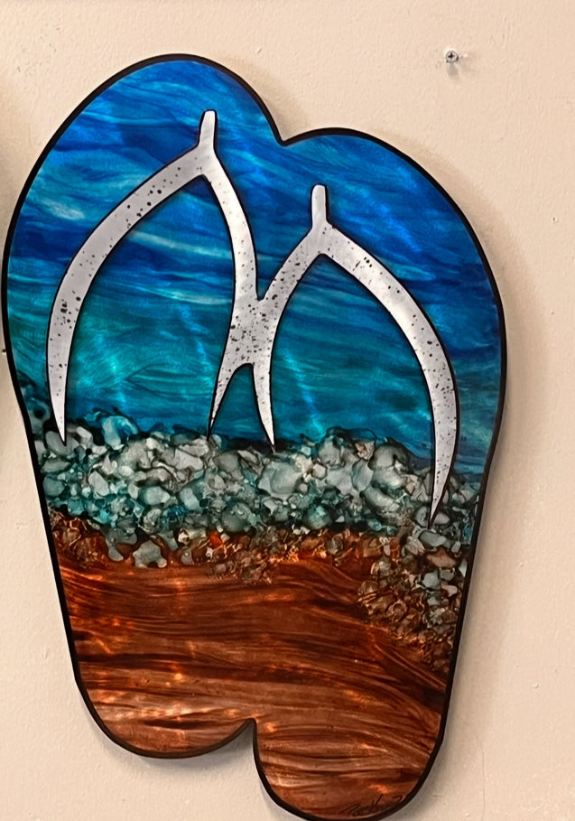 Flip Flop day Pete Koza Metal Art