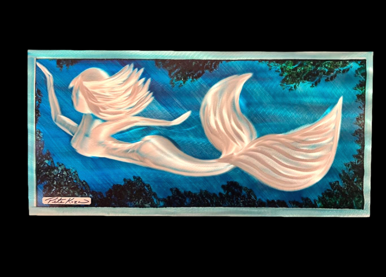 Mermaid Delight options available Pete Koza Metal Art