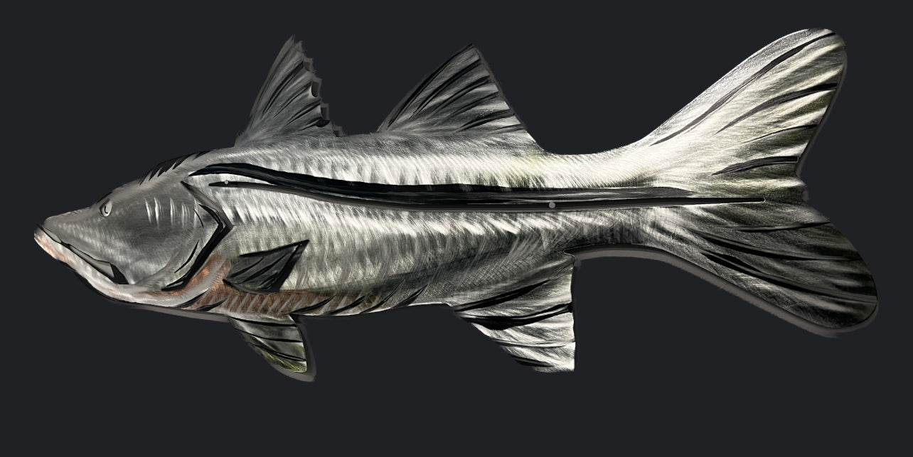 Snook / Hand Painted Metal Art Pete Koza Metal Art