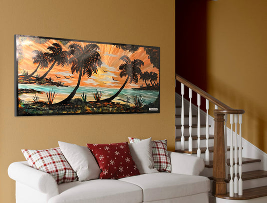 One of a Kind Summer Beach Day Pete Koza Metal Art
