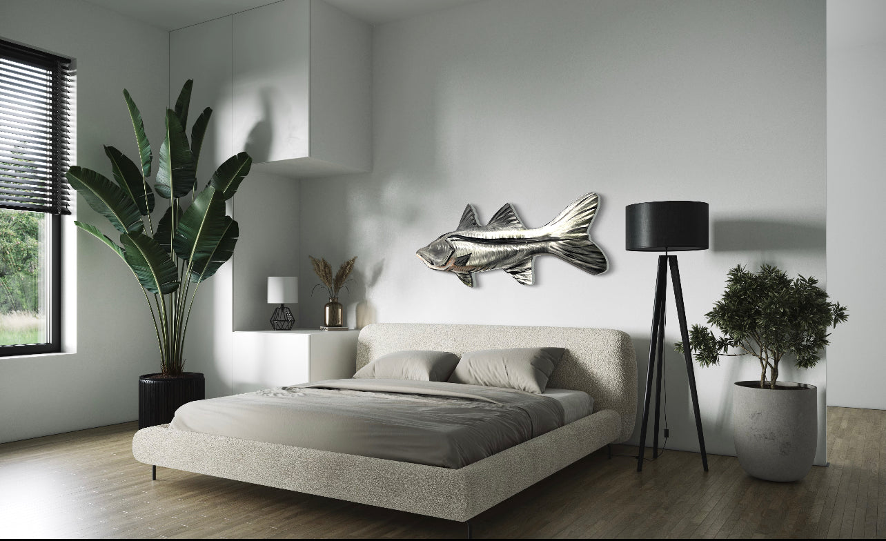 Snook / Hand Painted Metal Art Pete Koza Metal Art