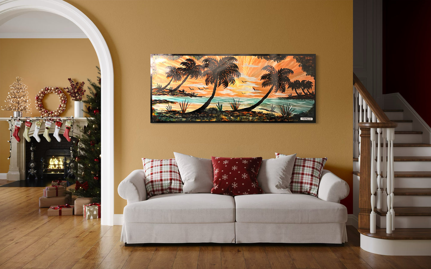 One of a Kind Summer Beach Day Pete Koza Metal Art