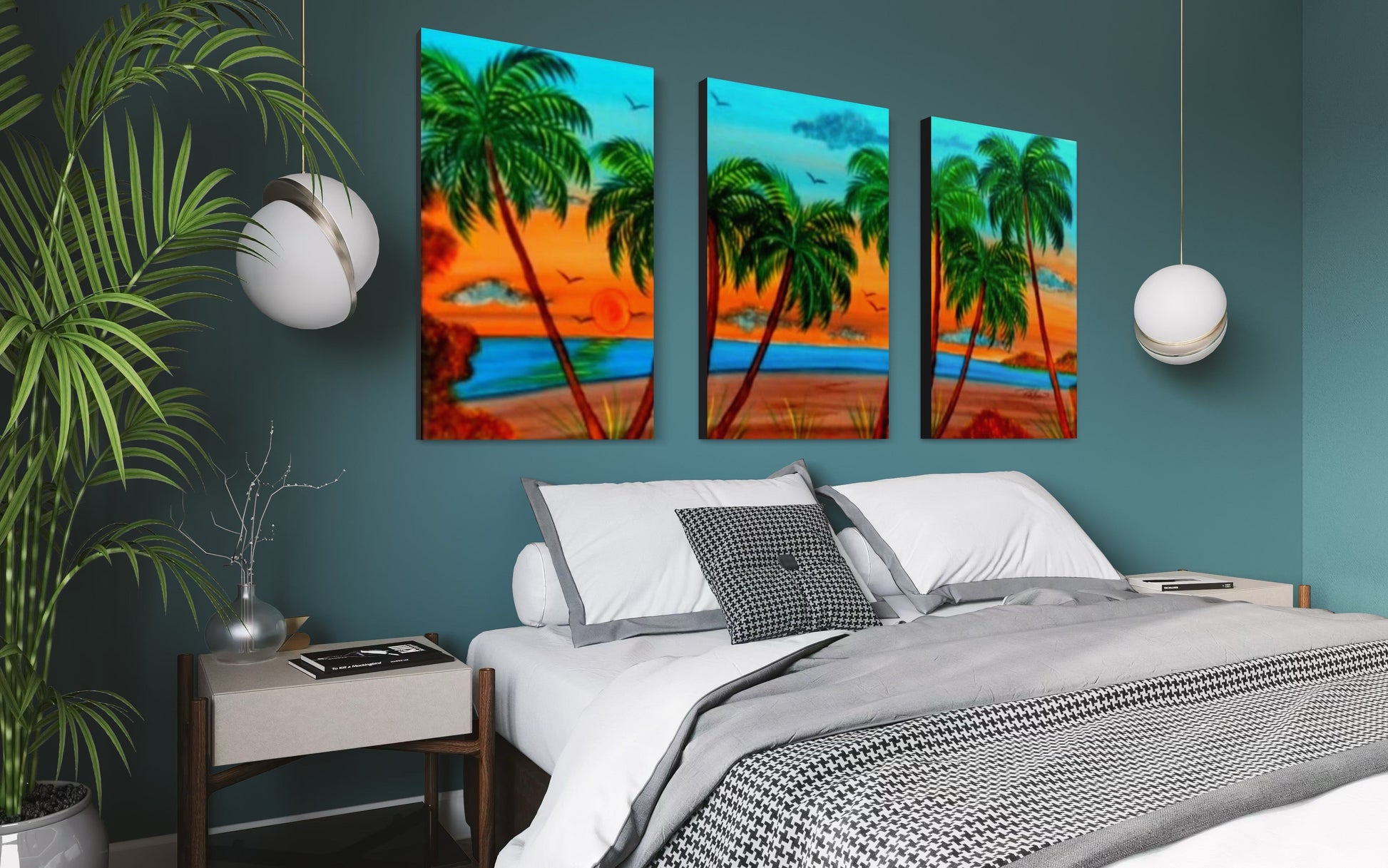 Tropical sunrise Pete Koza Metal Art