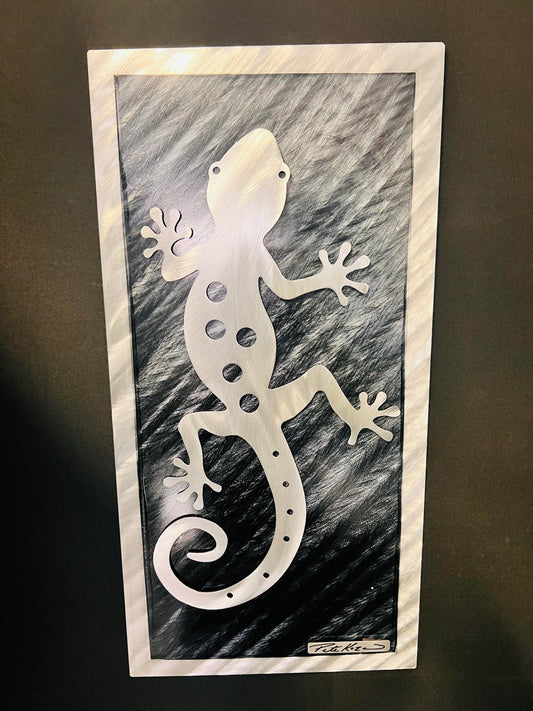 Silver Gecko V.3 - Pete Koza Metal Art