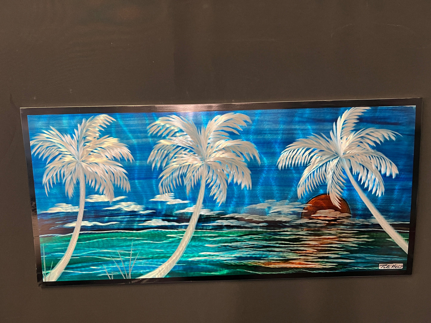 *New Blue Sunrise Scene *One Of A Kind* Use Promo Code usa15 To Get 15% Off! - Pete Koza Metal Art