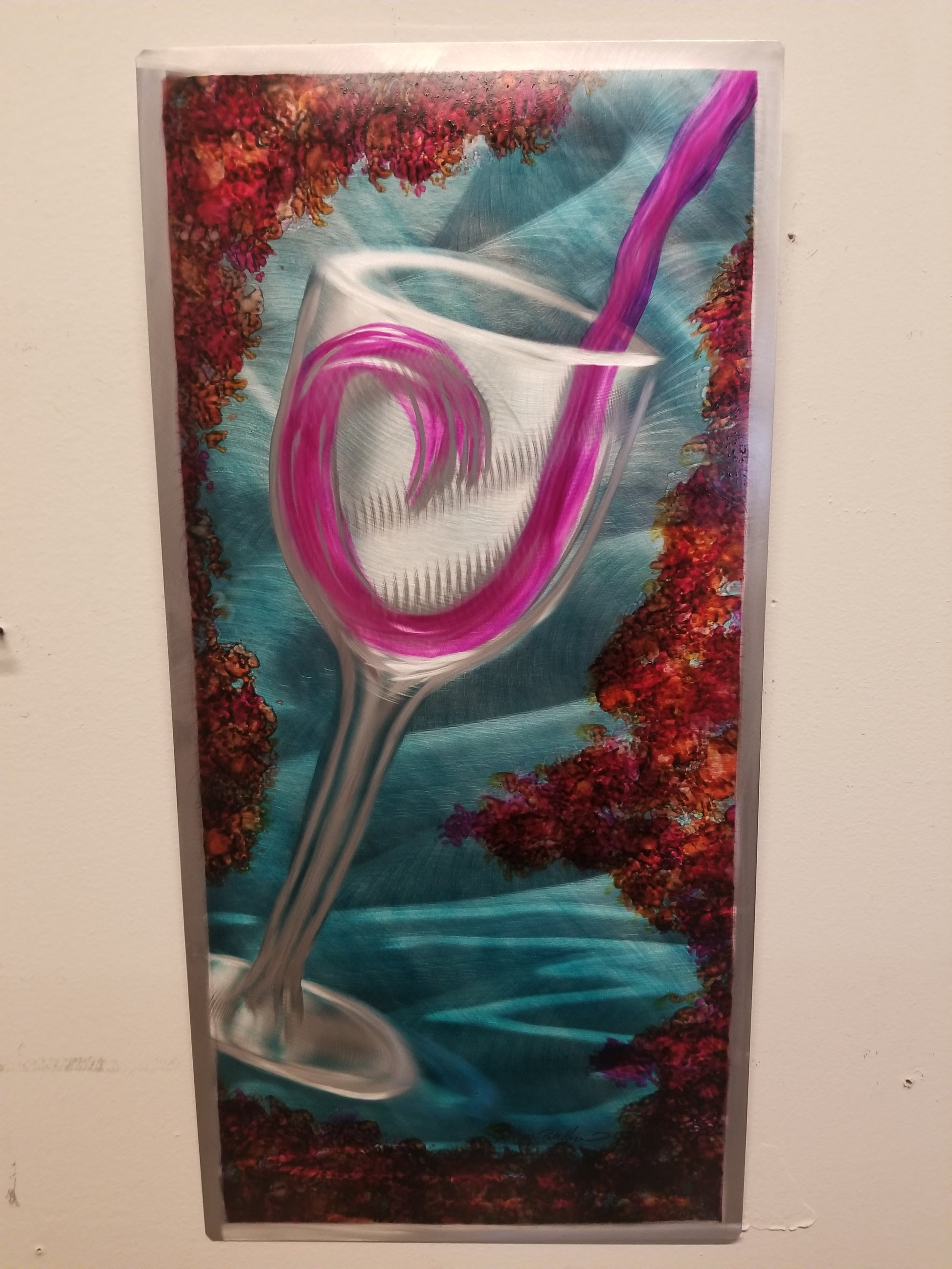Pink Wine PETE KOZA METAL ART