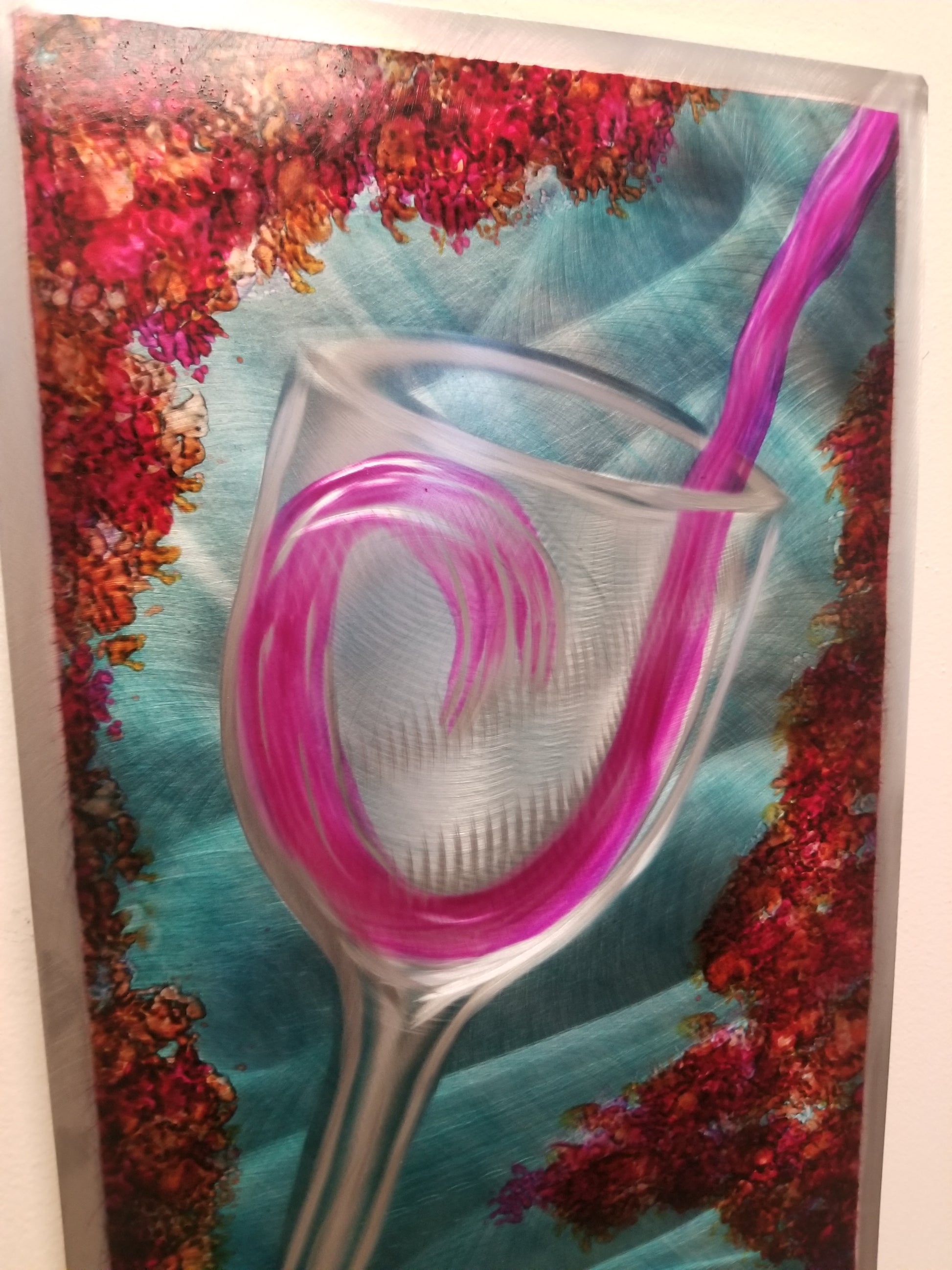 Pink Wine PETE KOZA METAL ART