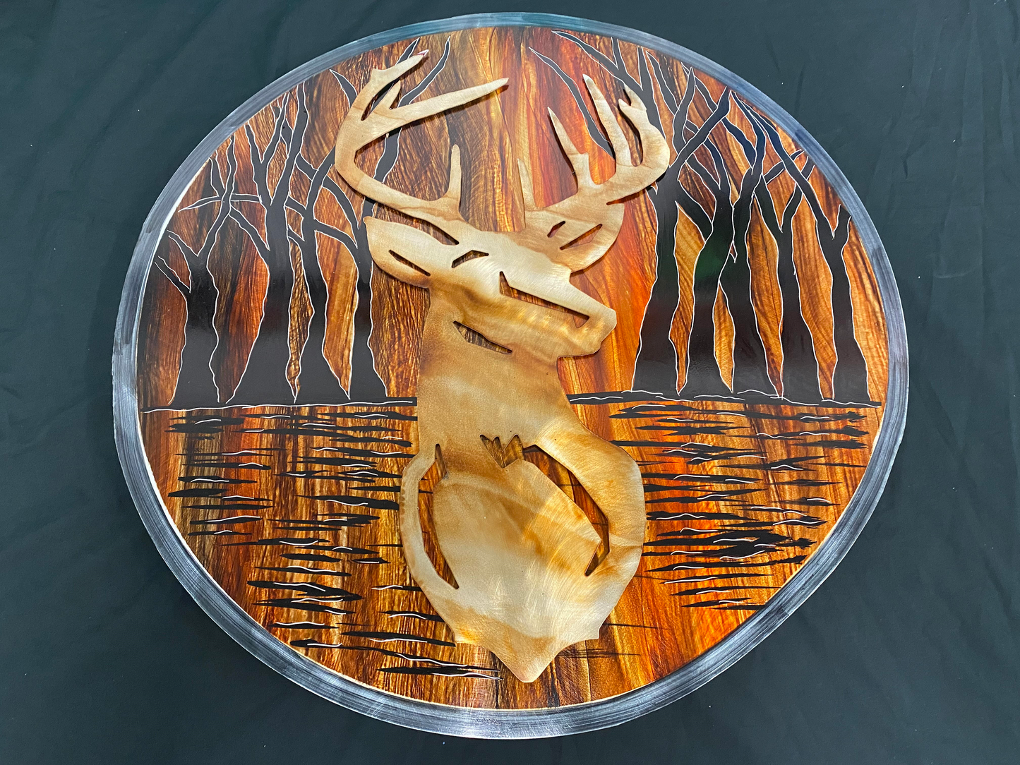 Forest Deer Scene