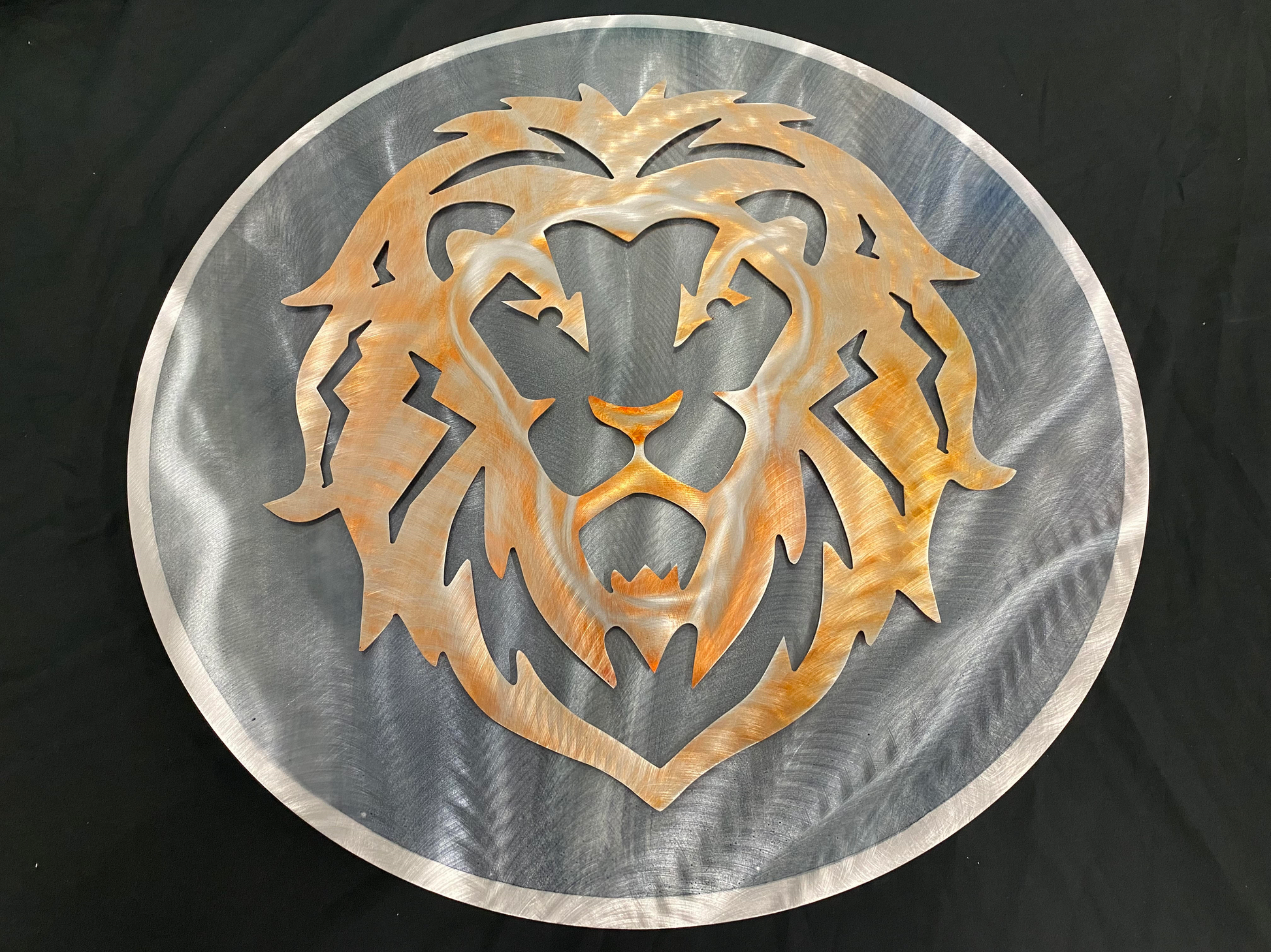 Lion Circle Pete Koza Metal Art