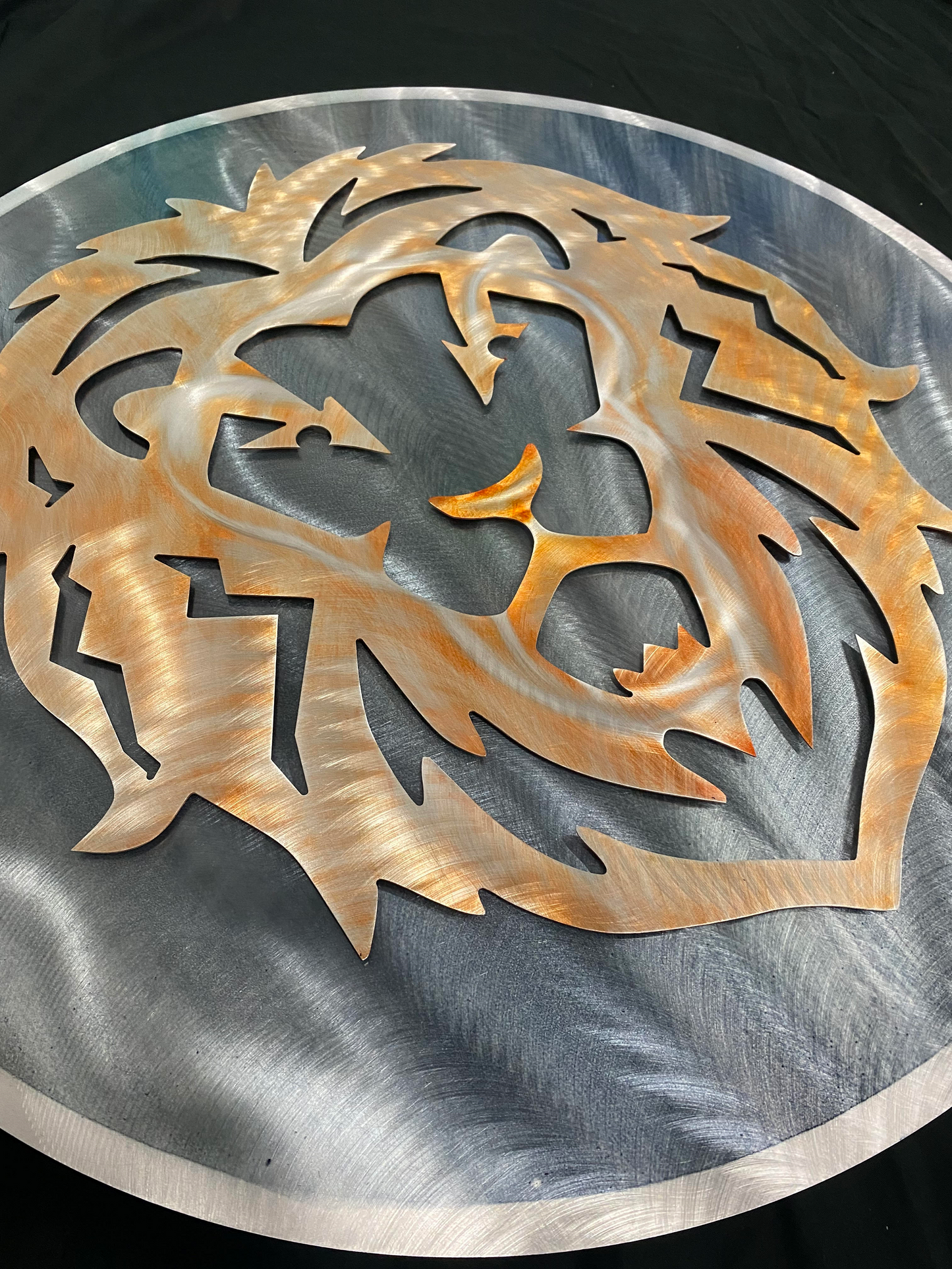 Lion Circle Pete Koza Metal Art