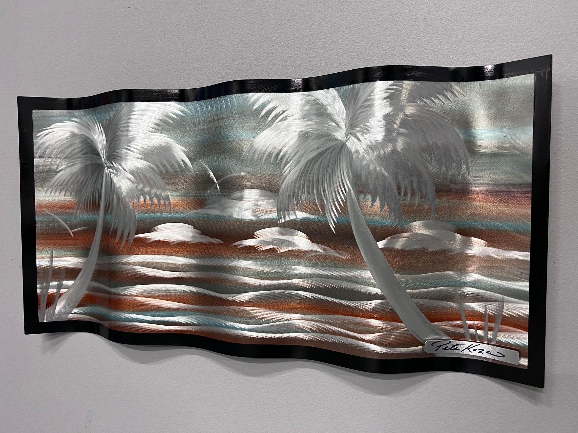 Locals Beach Palms Pete Koza Metal Art