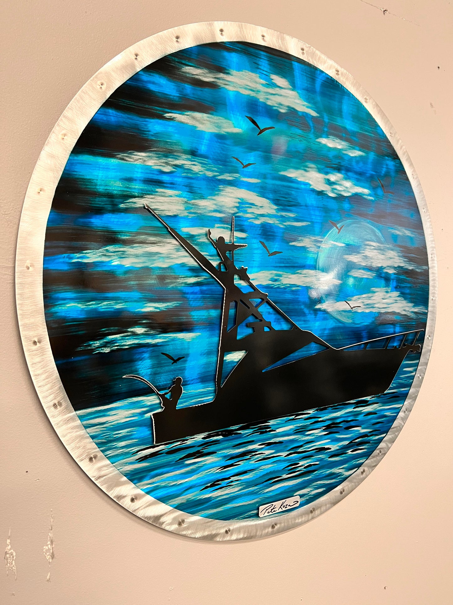 Boaters Dream "One Of A Kind" Pete Koza Metal Art