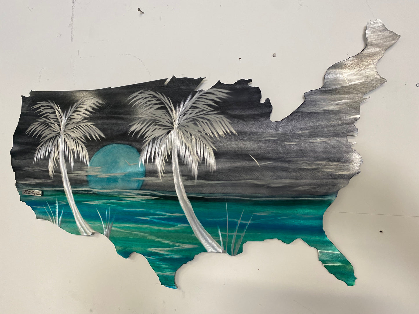 USA Palms PETE KOZA METAL ART