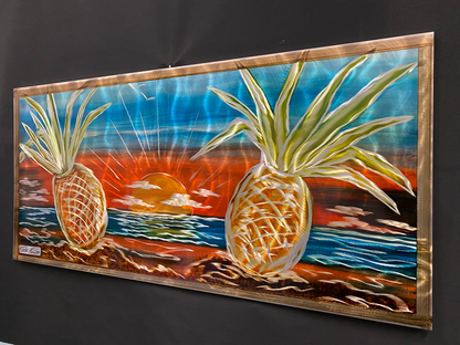 Pineapple Delight "One Of A Kind" PETE KOZA METAL ART