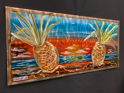 Pineapple Delight "One Of A Kind" PETE KOZA METAL ART