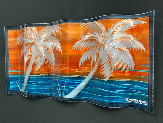 Island Crush Ripple Effect Pete Koza Metal Art