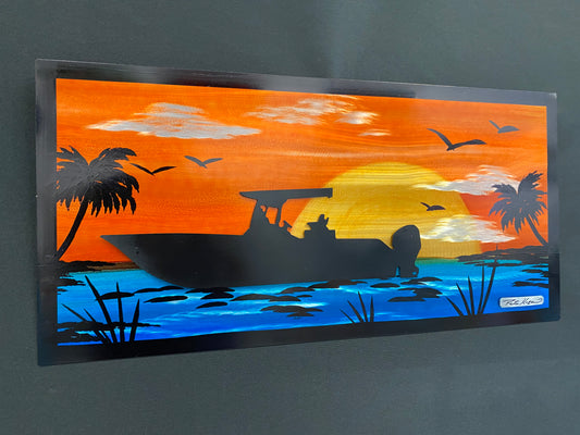 Boat days Pete Koza Metal Art