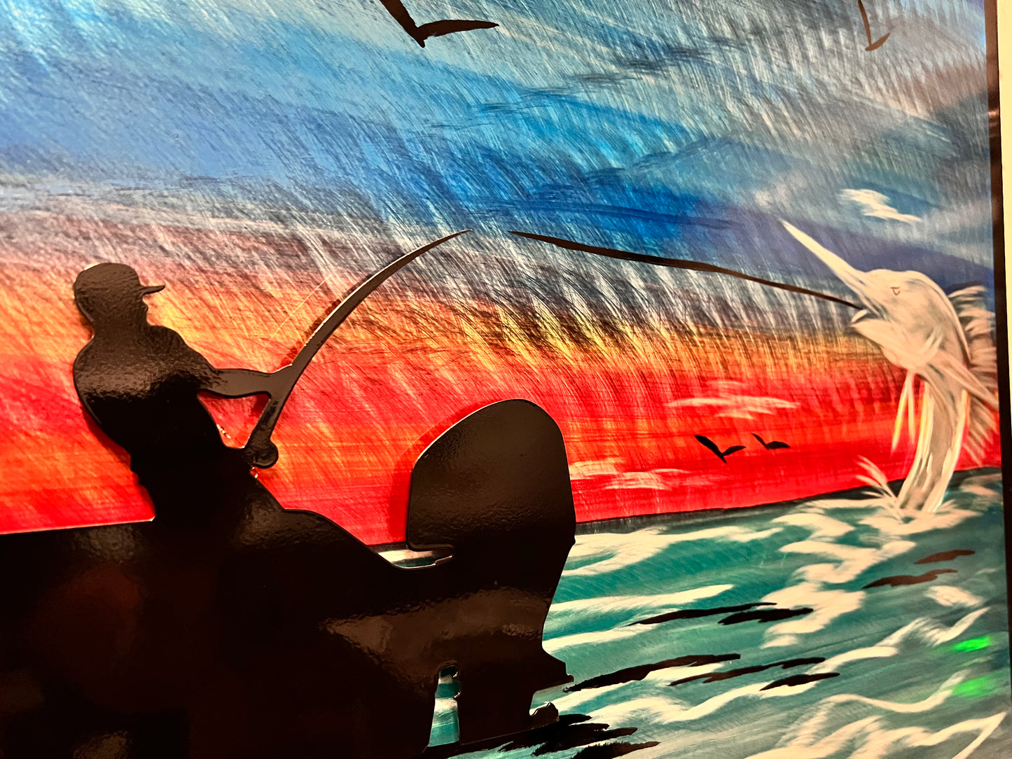 Boating Day "One Of One Only One Available" Pete Koza Metal Art