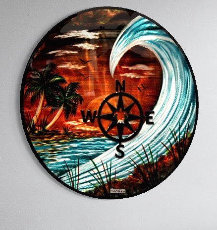 36” Circle Quest - One Of A Kind - Special Edition (wall decor) Pete Koza Metal Art