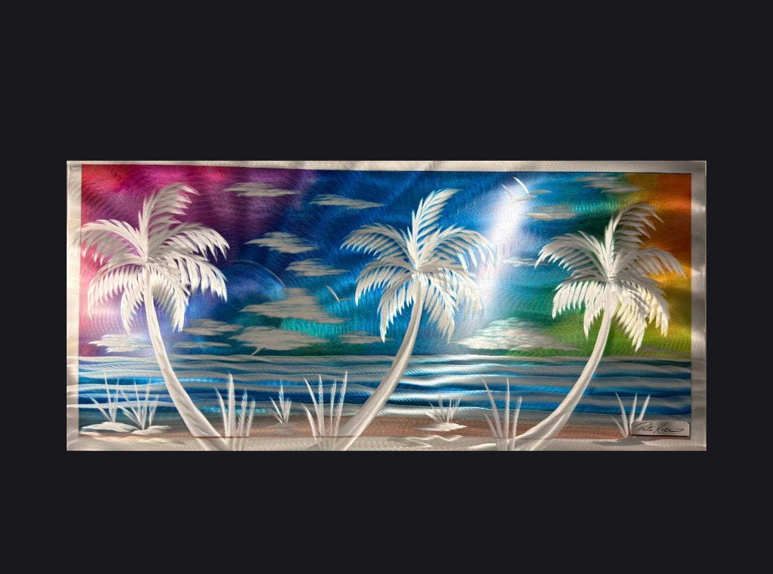 One of a kind. Color Rush 1 Pete Koza Metal Art