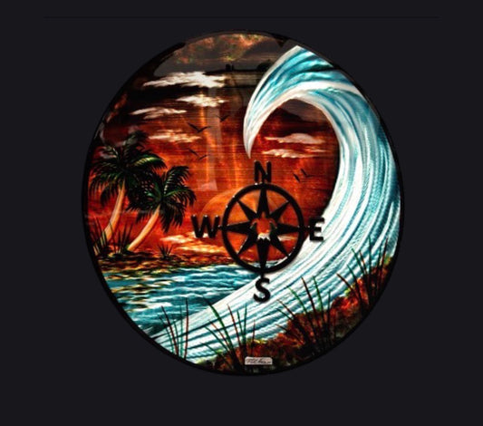 36” Circle Quest - One Of A Kind - Special Edition (wall decor) Pete Koza Metal Art