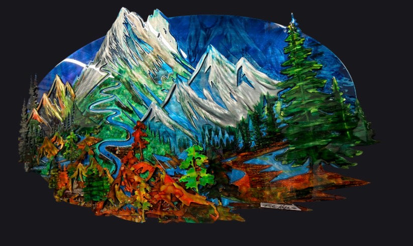Mountains breeze 60” Pete Koza Metal Art