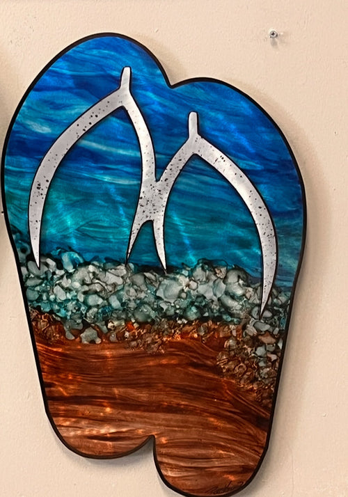 Flip Flop day Pete Koza Metal Art