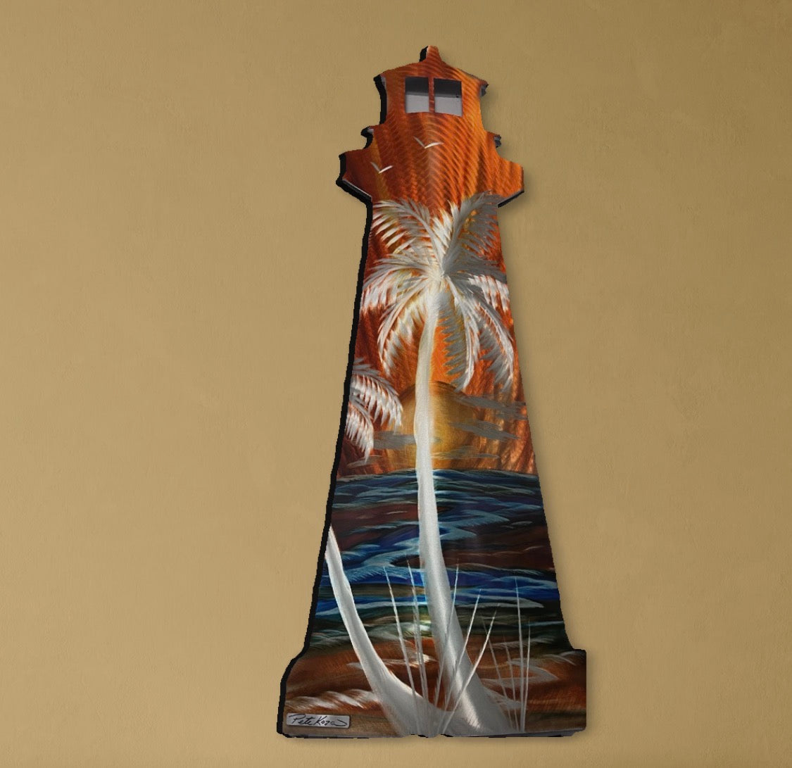 *New Light House Sunburst Blast + Color Options PETE KOZA METAL ART