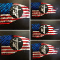 American flag Lineman edition Pete Koza Metal Art