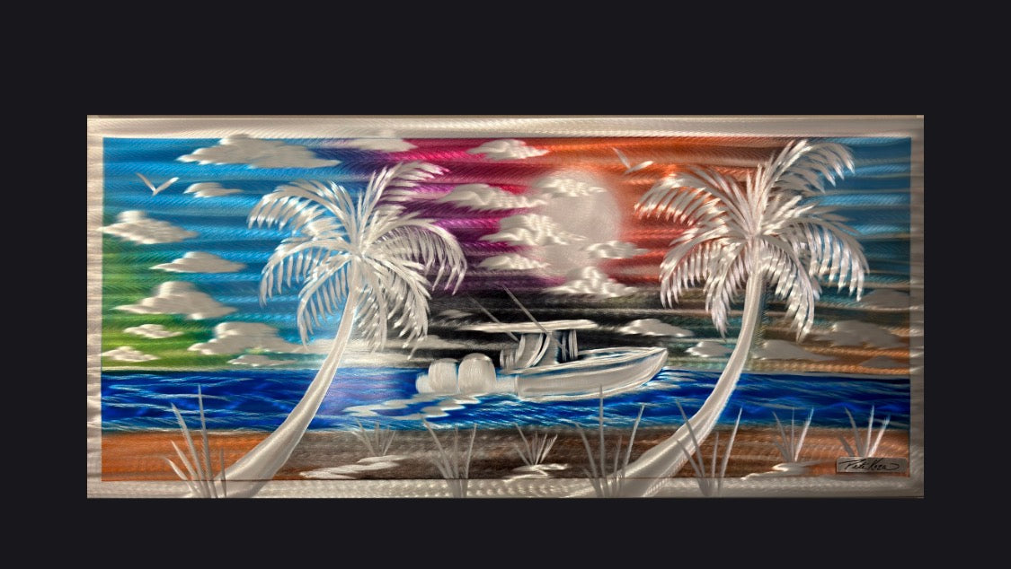 Color Rush 3 One of a kind Pete Koza Metal Art