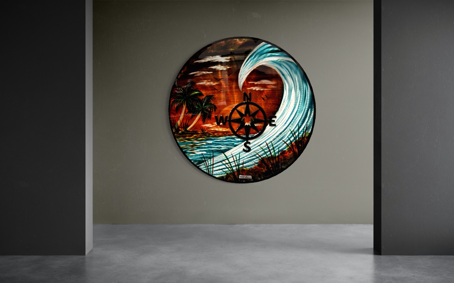 36” Circle Quest - One Of A Kind - Special Edition (wall decor) Pete Koza Metal Art