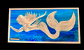 Dark Blue Mermaid Pete Koza Metal Art