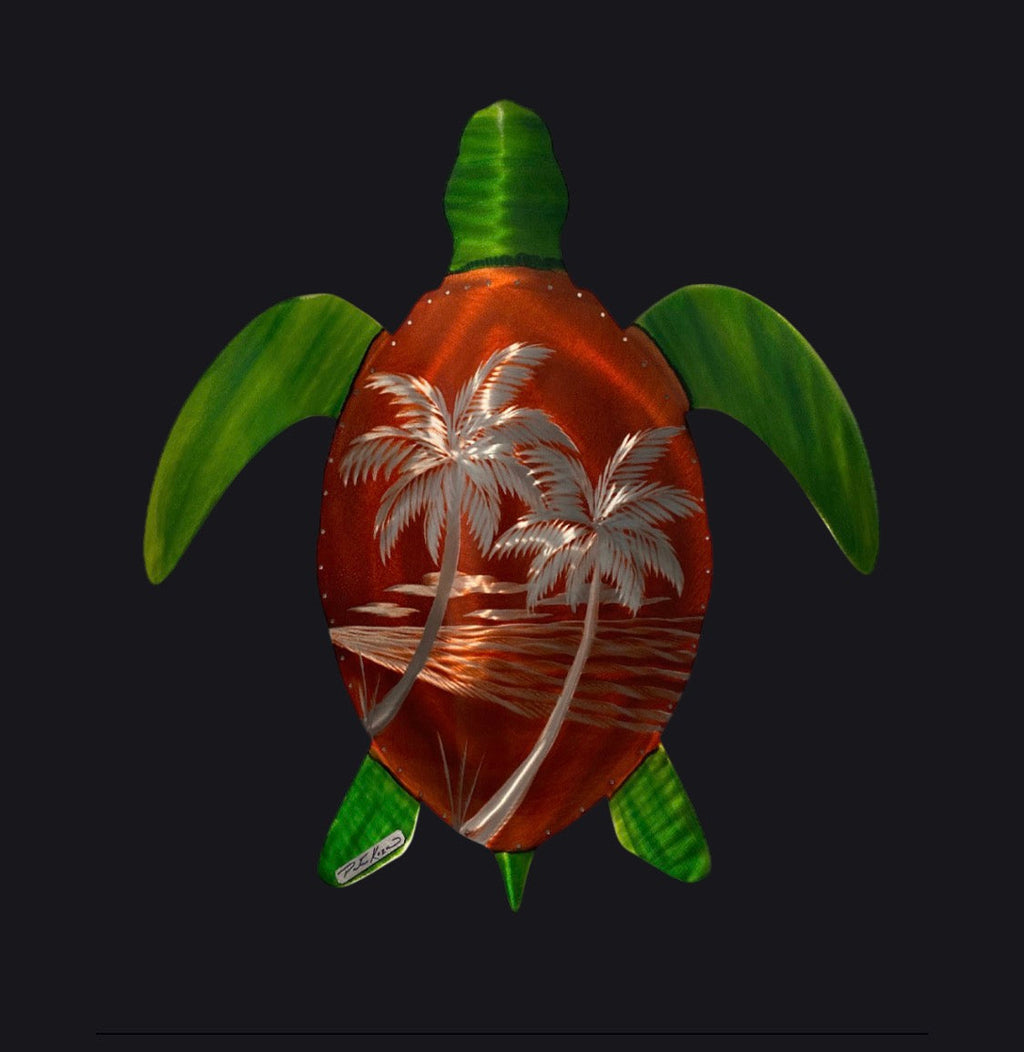 Sea Turtle 30 INCH WALL ART Pete Koza Metal Art