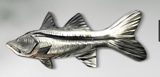 Snook / Hand Painted Metal Art Pete Koza Metal Art