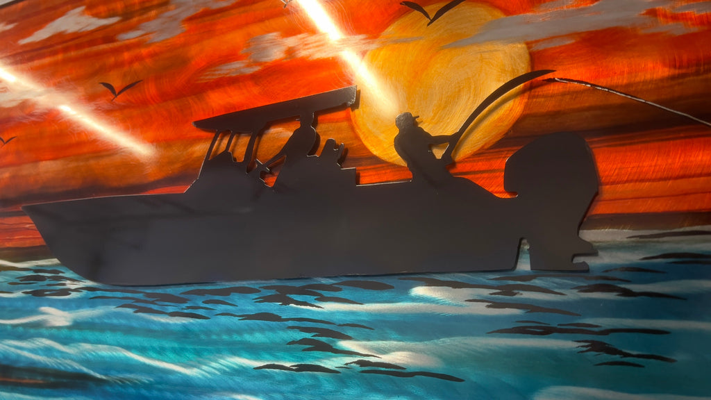 *New Dream Boaters Life *One Of A Kind* (As Seen On Facebook) PETE KOZA METAL ART