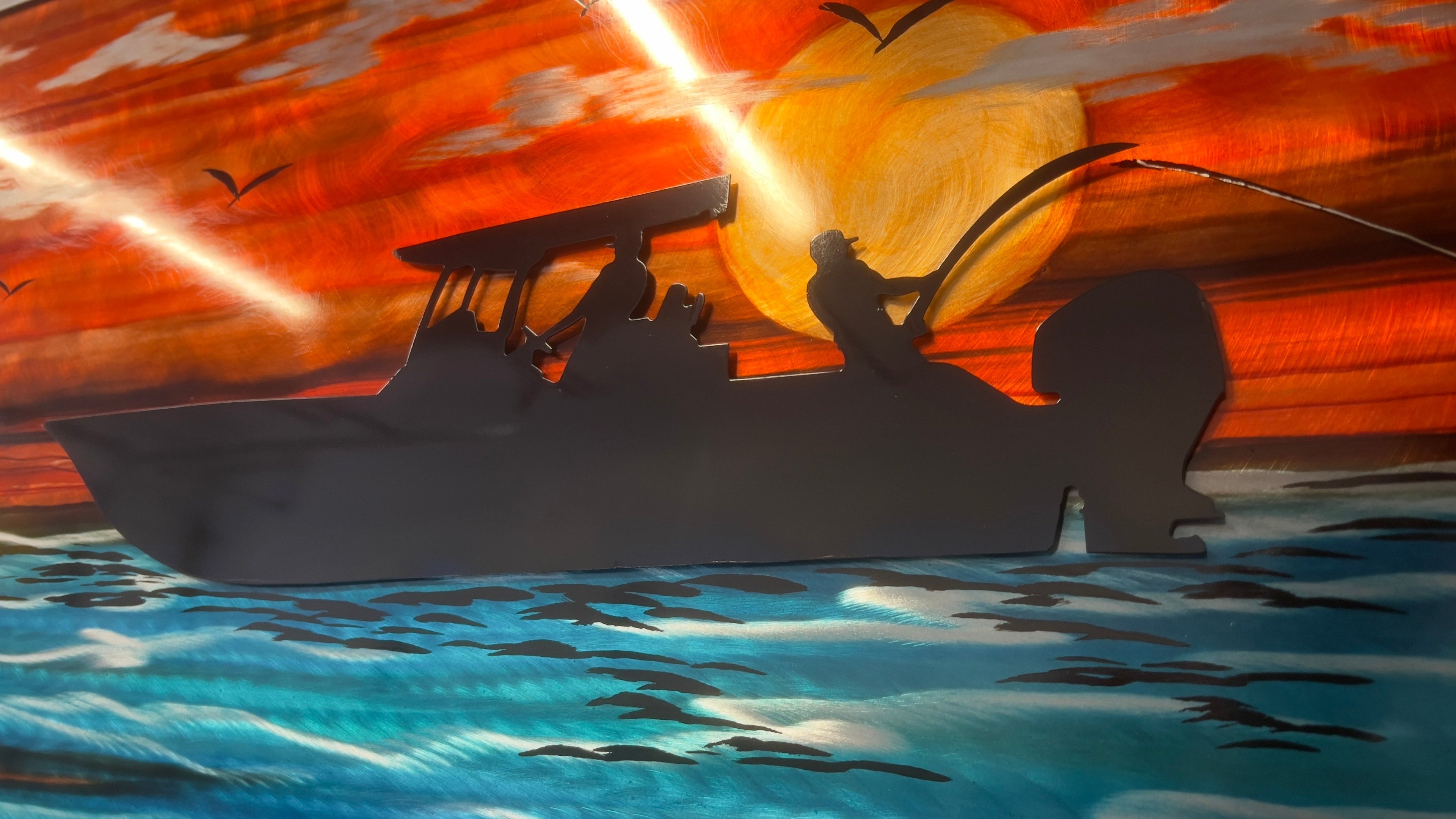 *New Dream Boaters Life *One Of A Kind* (As Seen On Facebook) PETE KOZA METAL ART