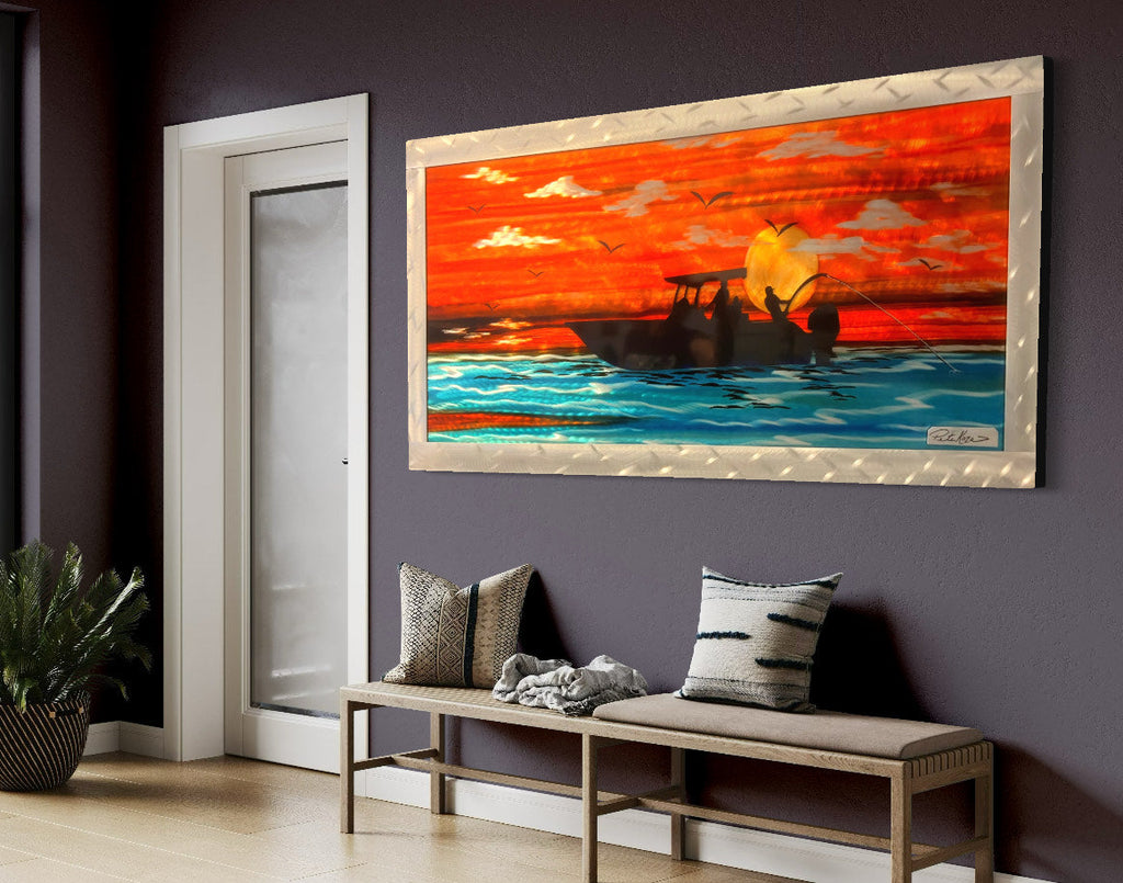 *New Dream Boaters Life *One Of A Kind* (As Seen On Facebook) PETE KOZA METAL ART