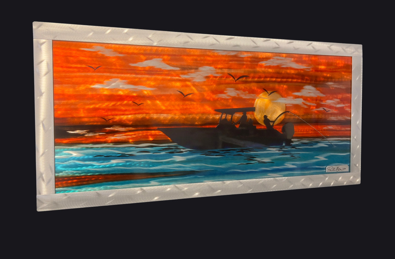 *New Dream Boaters Life *One Of A Kind* (As Seen On Facebook) PETE KOZA METAL ART