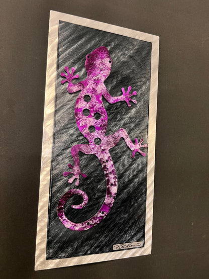 Purple Gecko V.2 - Pete Koza Metal Art