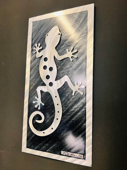 Silver Gecko V.3 - Pete Koza Metal Art