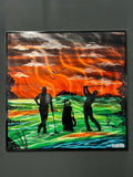Golfing Day With Dad Scene "Special Edition" PETE KOZA METAL ART