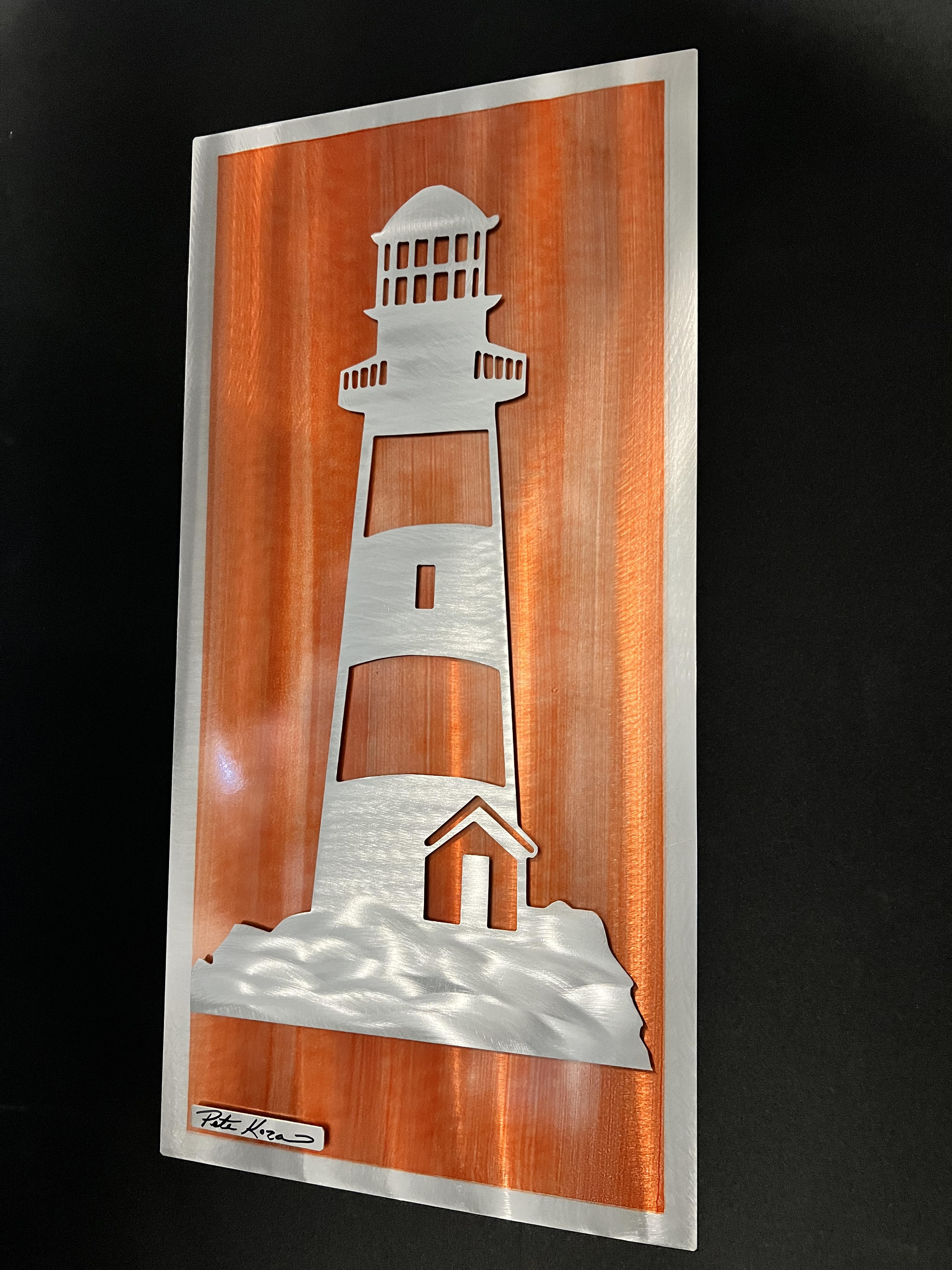 Lighthouse Scene PETE KOZA METAL ART