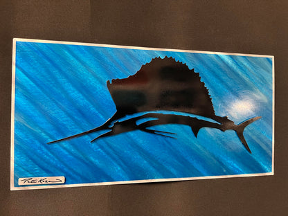 Sailfish Scene - Pete Koza Metal Art