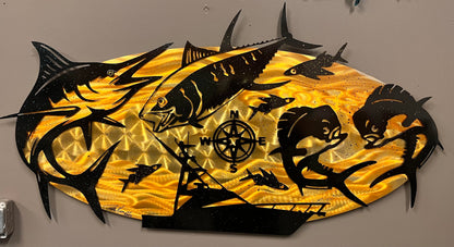 *New Golden Fishing Extreme - Pete Koza Metal Art