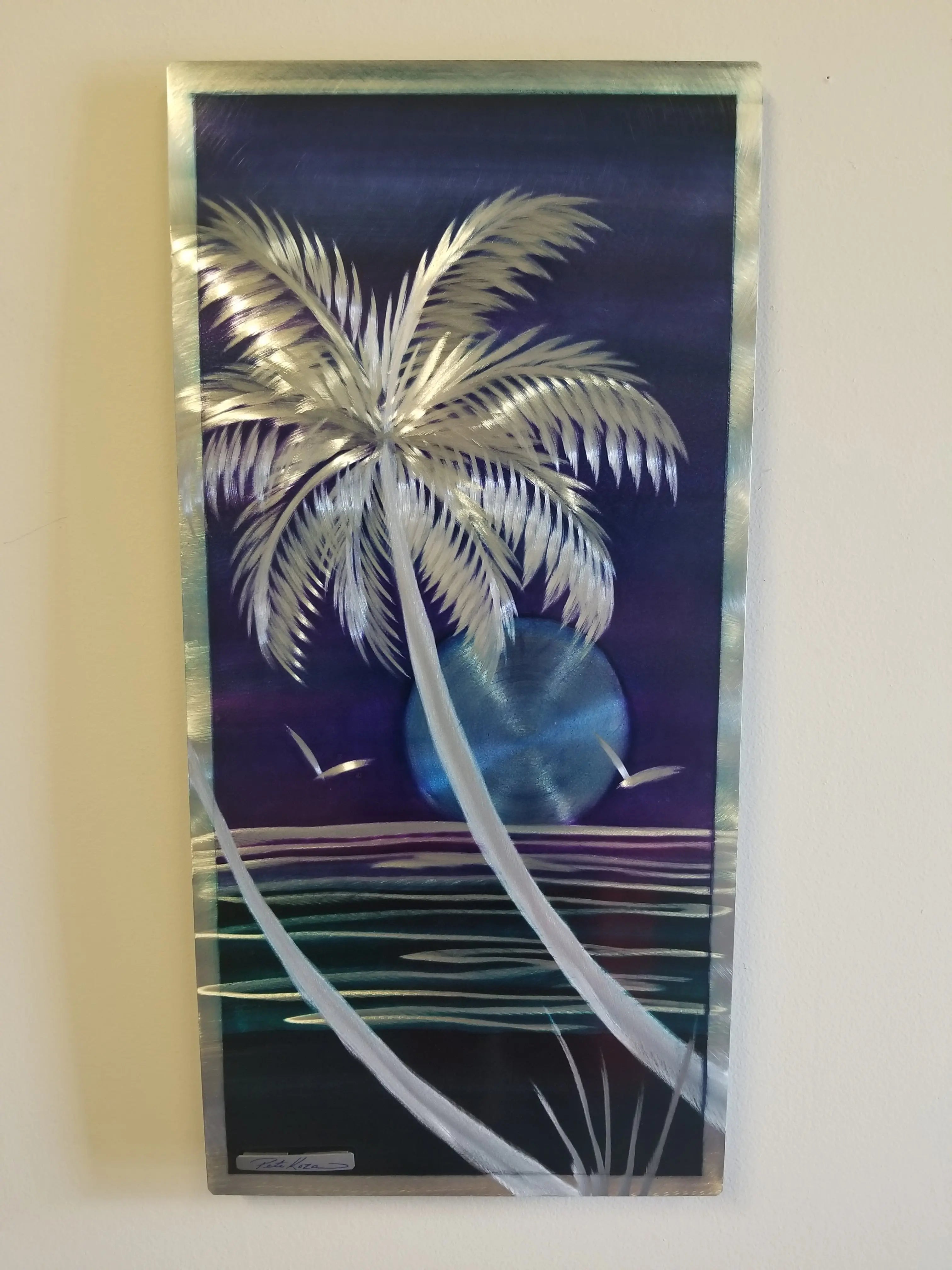 Purle Passion/Blue Moon Palm PETE KOZA METAL ART 2