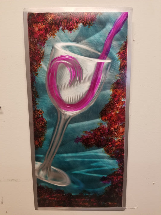Pink Wine PETE KOZA METAL ART