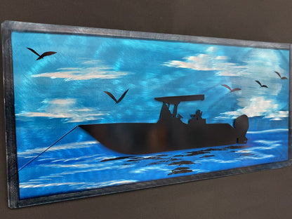 Blue Ocean Boat Scene (Popular Seller)