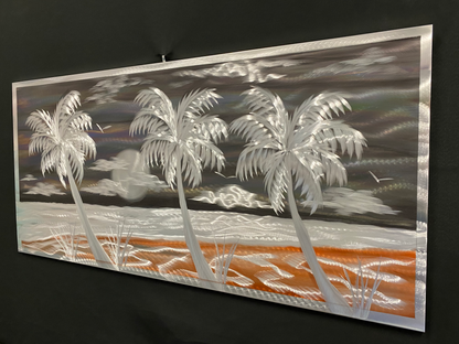 Horizontal Palms "One Of A Kind" PETE KOZA METAL ART