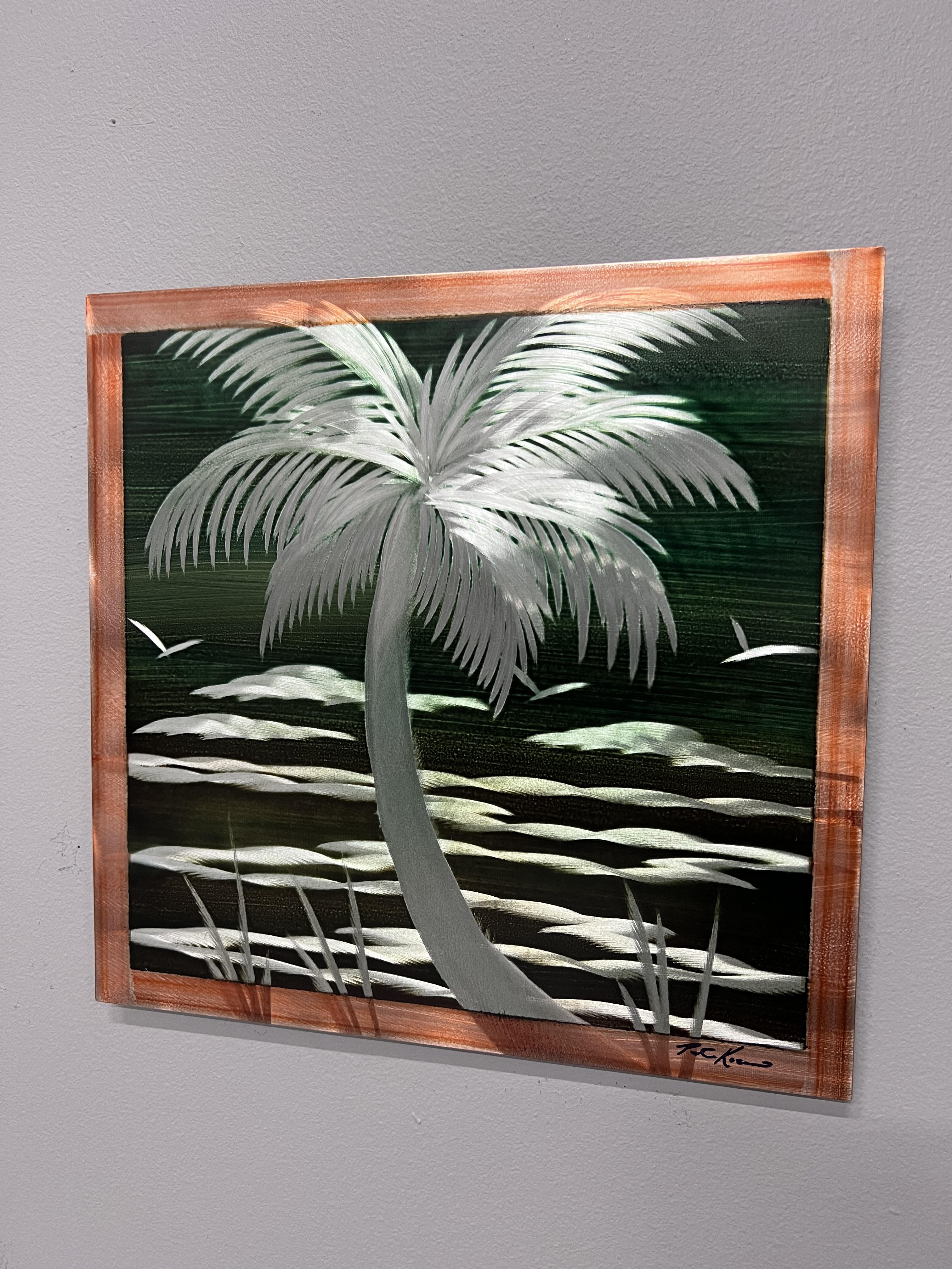 Envy Island Palm Pete Koza Metal Art